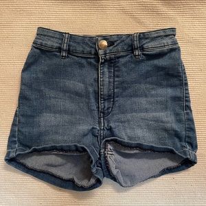 H&M High rise Size 6 Denim Shorts